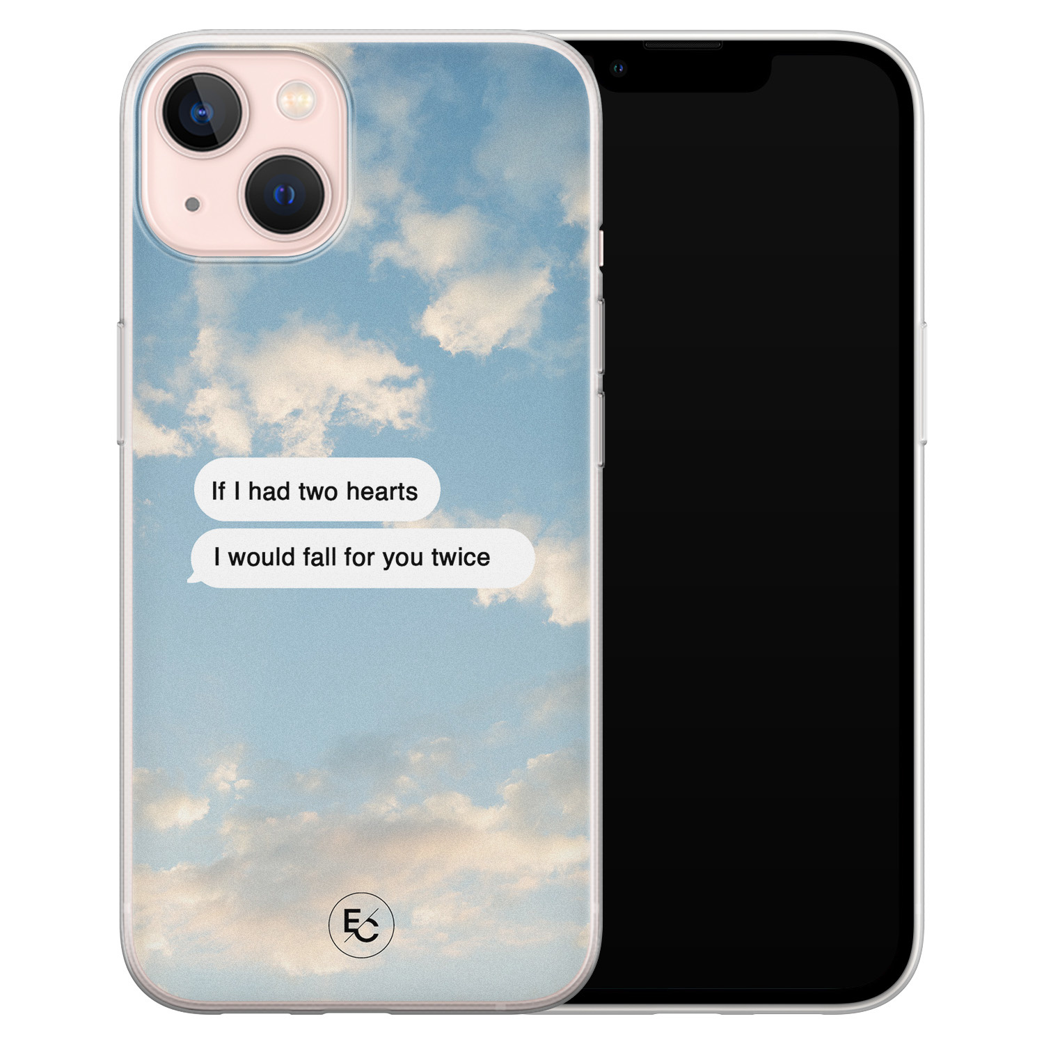 ELLECHIQ iPhone 13 siliconen hoesje - Love quote