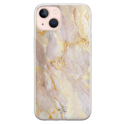 ELLECHIQ iPhone 13 siliconen hoesje - Stay Golden Marble