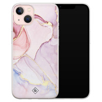 Casimoda iPhone 13 siliconen hoesje - Marmer paars