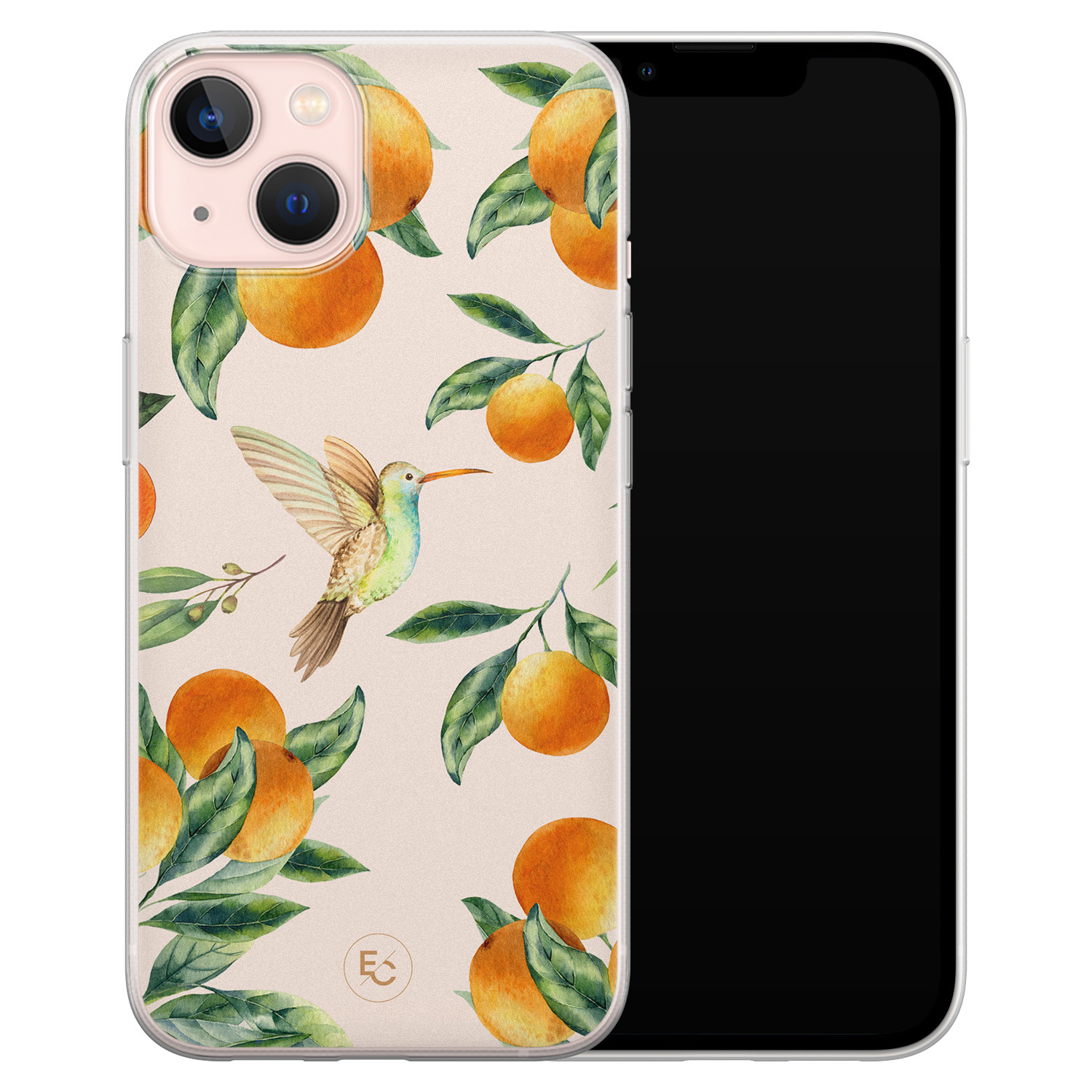 ELLECHIQ iPhone 13 siliconen hoesje - Tropical Lemonade