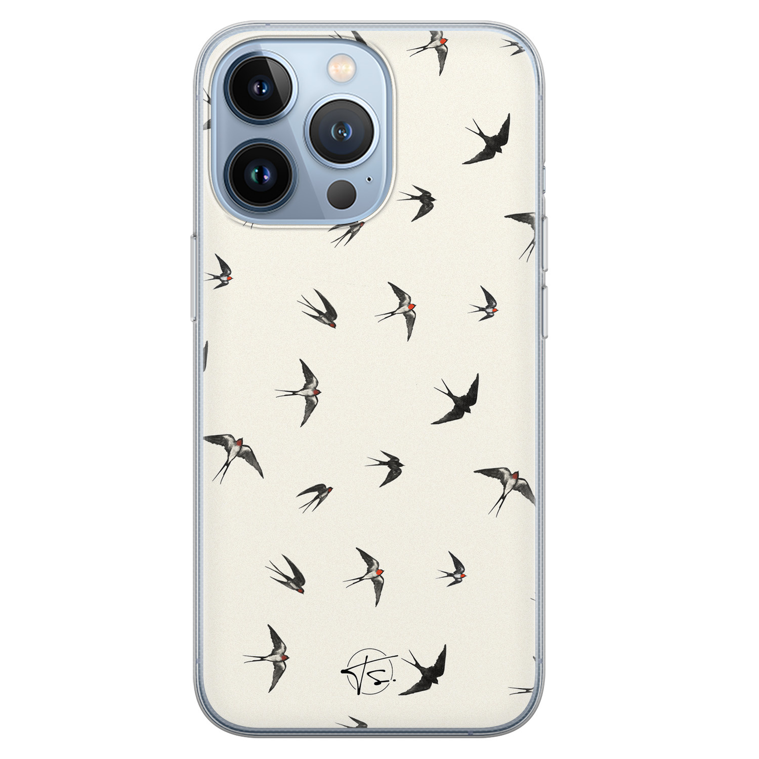 Telefoonhoesje Store iPhone 13 Pro siliconen hoesje - Freedom birds