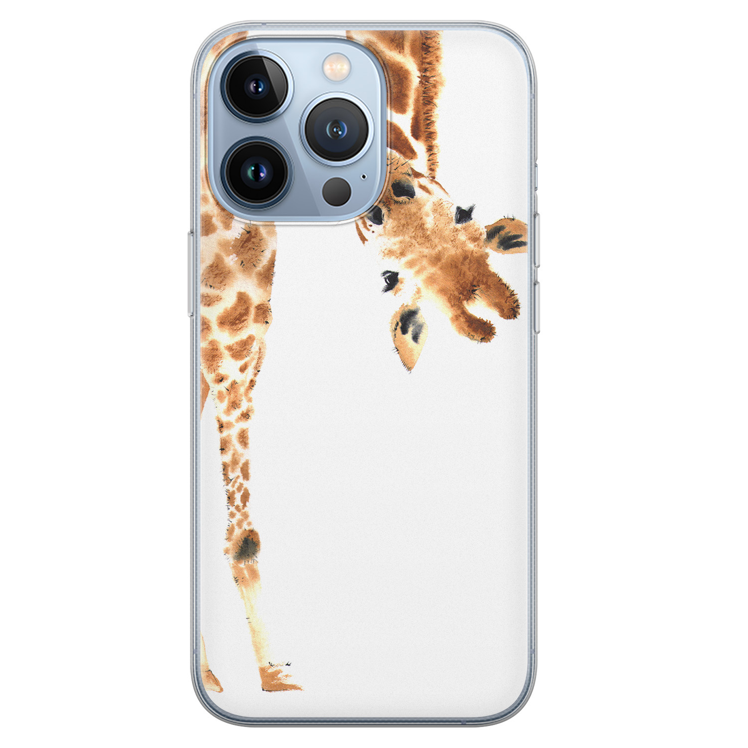 Leuke Telefoonhoesjes iPhone 13 Pro siliconen hoesje - Giraffe