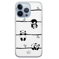 Telefoonhoesje Store iPhone 13 Pro siliconen hoesje - Panda