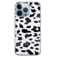 Telefoonhoesje Store iPhone 13 Pro siliconen hoesje - Koeienprint