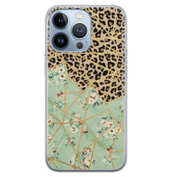 Leuke Telefoonhoesjes iPhone 13 Pro siliconen hoesje - Leo Flower