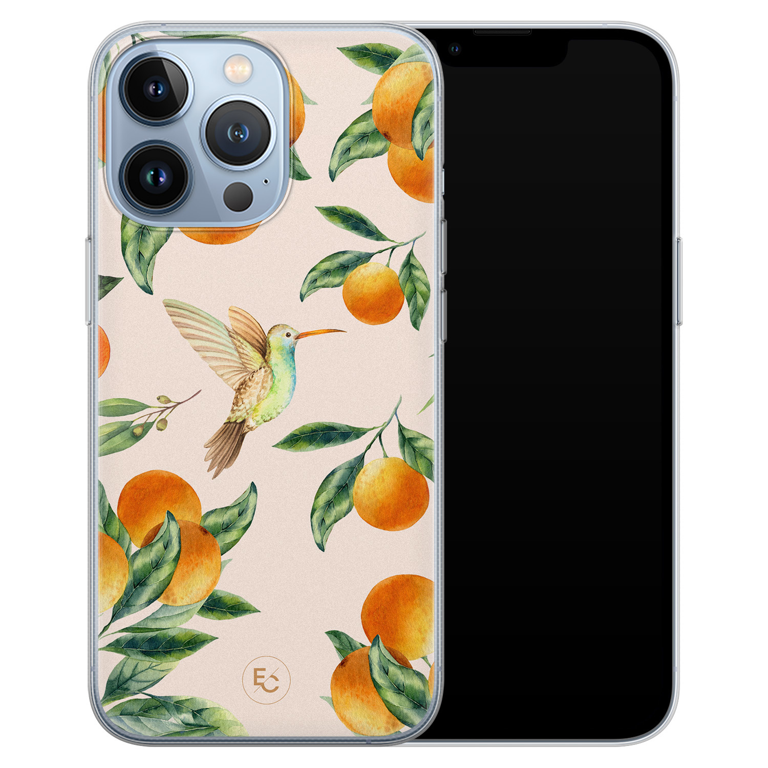 ELLECHIQ iPhone 13 Pro siliconen hoesje - Tropical Lemonade