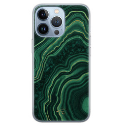 Telefoonhoesje Store iPhone 13 Pro siliconen hoesje - Agate groen