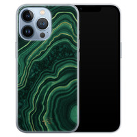 Telefoonhoesje Store iPhone 13 Pro siliconen hoesje - Agate groen