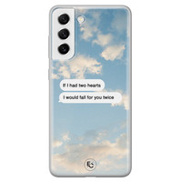 ELLECHIQ Samsung Galaxy S21 FE siliconen hoesje - Love quote