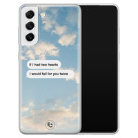 ELLECHIQ Samsung Galaxy S21 FE siliconen hoesje - Love quote