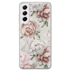 Telefoonhoesje Store Samsung Galaxy S21 FE siliconen hoesje - Classy flowers