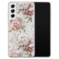 Telefoonhoesje Store Samsung Galaxy S21 FE siliconen hoesje - Classy flowers