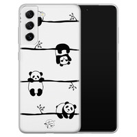 Telefoonhoesje Store Samsung Galaxy S21 FE siliconen hoesje - Panda