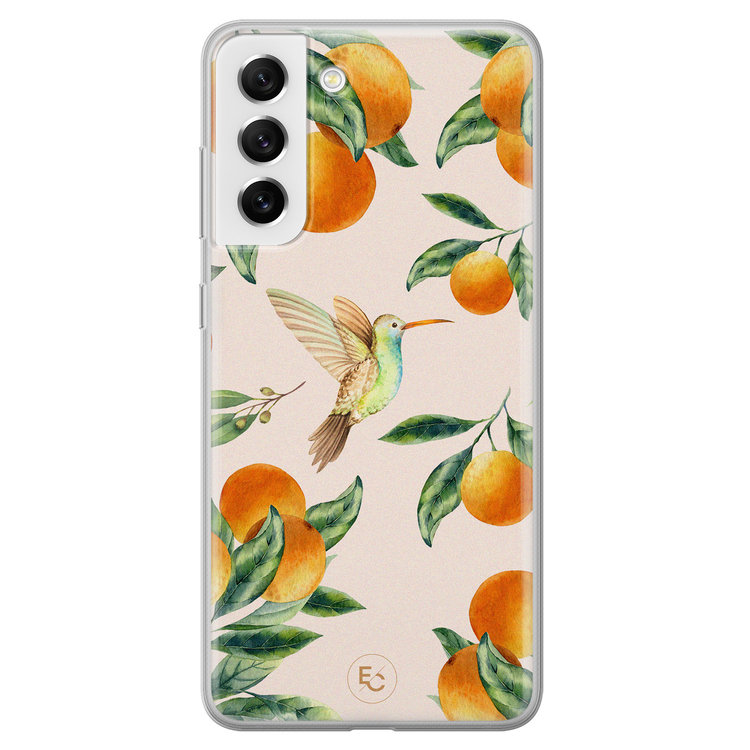 ELLECHIQ Samsung Galaxy S21 FE siliconen hoesje - Tropical Lemonade