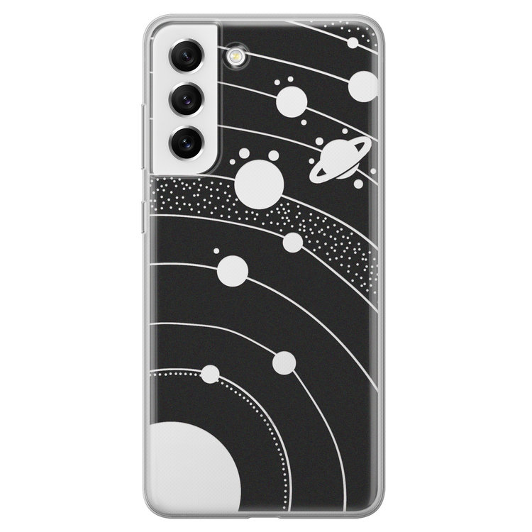Telefoonhoesje Store Samsung Galaxy S21 FE siliconen hoesje - Universe space