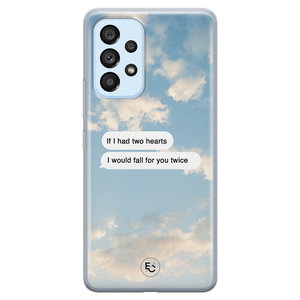 ELLECHIQ Samsung Galaxy A53 siliconen hoesje - Love quote