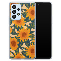 Telefoonhoesje Store Samsung Galaxy A53 siliconen hoesje - Zonnebloemen