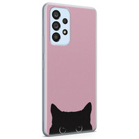 Telefoonhoesje Store Samsung Galaxy A53 siliconen hoesje - Zwarte kat