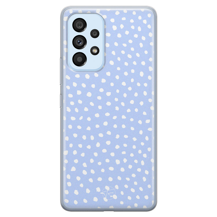 Telefoonhoesje Store Samsung Galaxy A53 siliconen hoesje - Purple dots