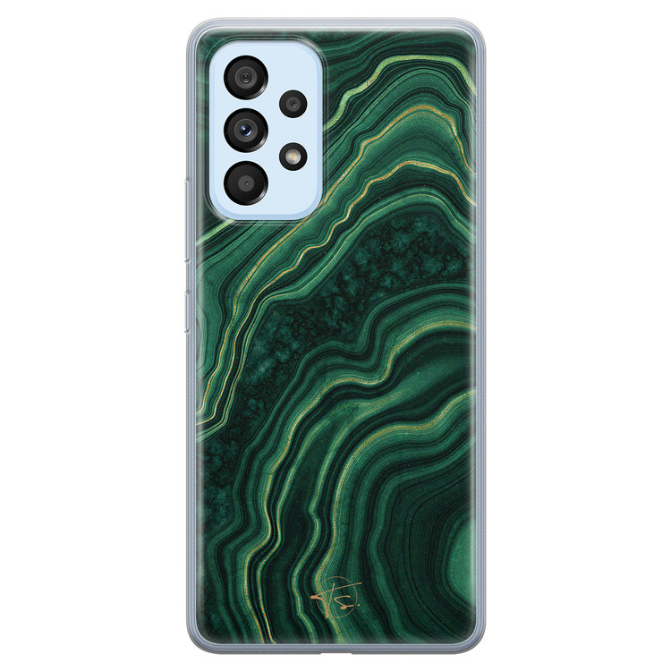 Telefoonhoesje Store Samsung Galaxy A53 siliconen hoesje - Agate groen