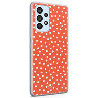 Telefoonhoesje Store Samsung Galaxy A53 siliconen hoesje - Orange dots