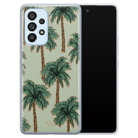 Telefoonhoesje Store Samsung Galaxy A53 siliconen hoesje - Palmbomen