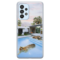 ELLECHIQ Samsung Galaxy A33 siliconen hoesje - Tiger pool