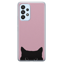 Telefoonhoesje Store Samsung Galaxy A33 siliconen hoesje - Zwarte kat