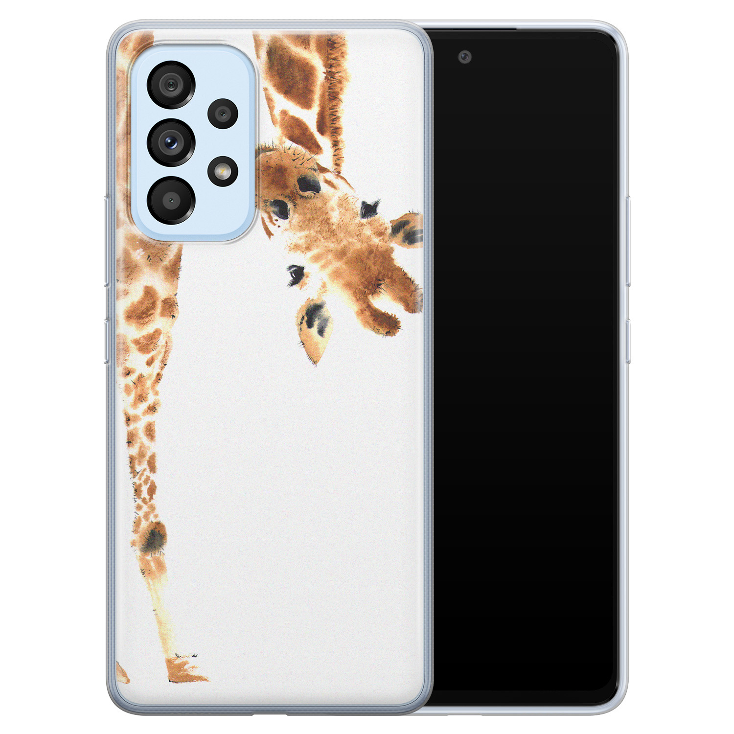 Leuke Telefoonhoesjes Samsung Galaxy A33 siliconen hoesje - Giraffe