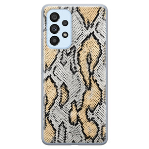 Telefoonhoesje Store Samsung Galaxy A33 siliconen hoesje - Slangenprint goud