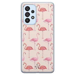 Telefoonhoesje Store Samsung Galaxy A33 siliconen hoesje - Flamingo