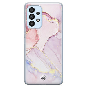 Casimoda Samsung Galaxy A33 siliconen hoesje - Marmer paars