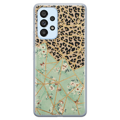 Leuke Telefoonhoesjes Samsung Galaxy A33 siliconen hoesje - Leo Flower