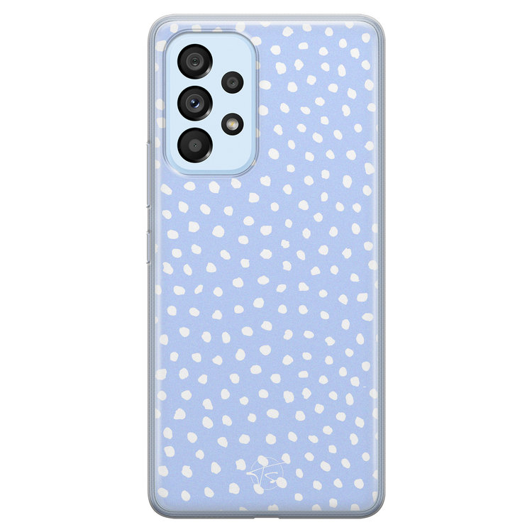 Telefoonhoesje Store Samsung Galaxy A33 siliconen hoesje - Purple dots