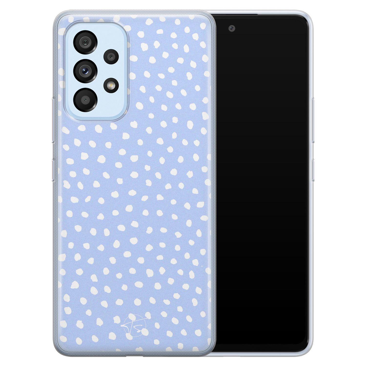 Telefoonhoesje Store Samsung Galaxy A33 siliconen hoesje - Purple dots