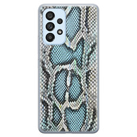 ELLECHIQ Samsung Galaxy A33 siliconen hoesje - Baby Snake blue