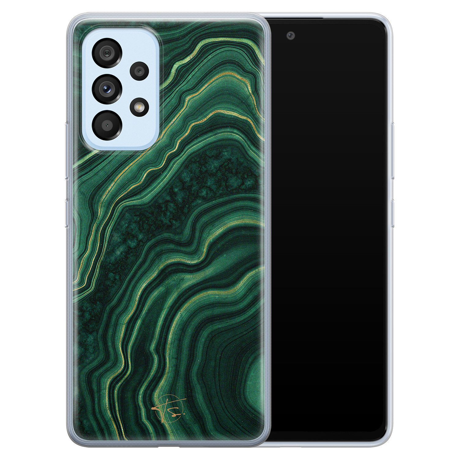 Telefoonhoesje Store Samsung Galaxy A33 siliconen hoesje - Agate groen