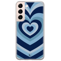 ELLECHIQ Samsung Galaxy S22 siliconen hoesje - Hart blauw