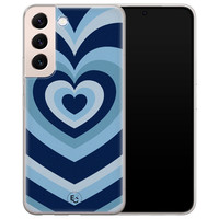 ELLECHIQ Samsung Galaxy S22 siliconen hoesje - Hart blauw