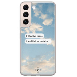 ELLECHIQ Samsung Galaxy S22 siliconen hoesje - Love quote