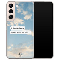 ELLECHIQ Samsung Galaxy S22 siliconen hoesje - Love quote