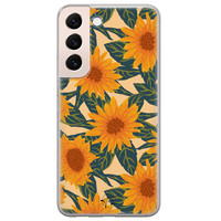 Telefoonhoesje Store Samsung Galaxy S22 siliconen hoesje - Zonnebloemen