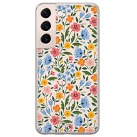 Telefoonhoesje Store Samsung Galaxy S22 siliconen hoesje - Romantische bloemen