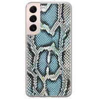 ELLECHIQ Samsung Galaxy S22 siliconen hoesje - Baby Snake blue