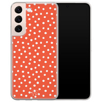 Telefoonhoesje Store Samsung Galaxy S22 siliconen hoesje - Orange dots