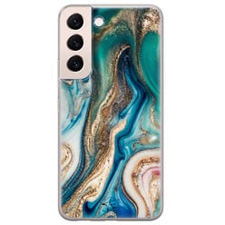 Telefoonhoesje Store Samsung Galaxy S22 Plus hoesje siliconen - Magic marble
