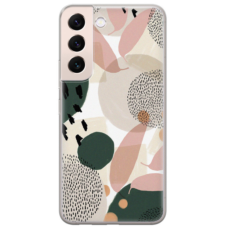 Leuke Telefoonhoesjes Samsung Galaxy S22 Plus hoesje siliconen - Abstract print