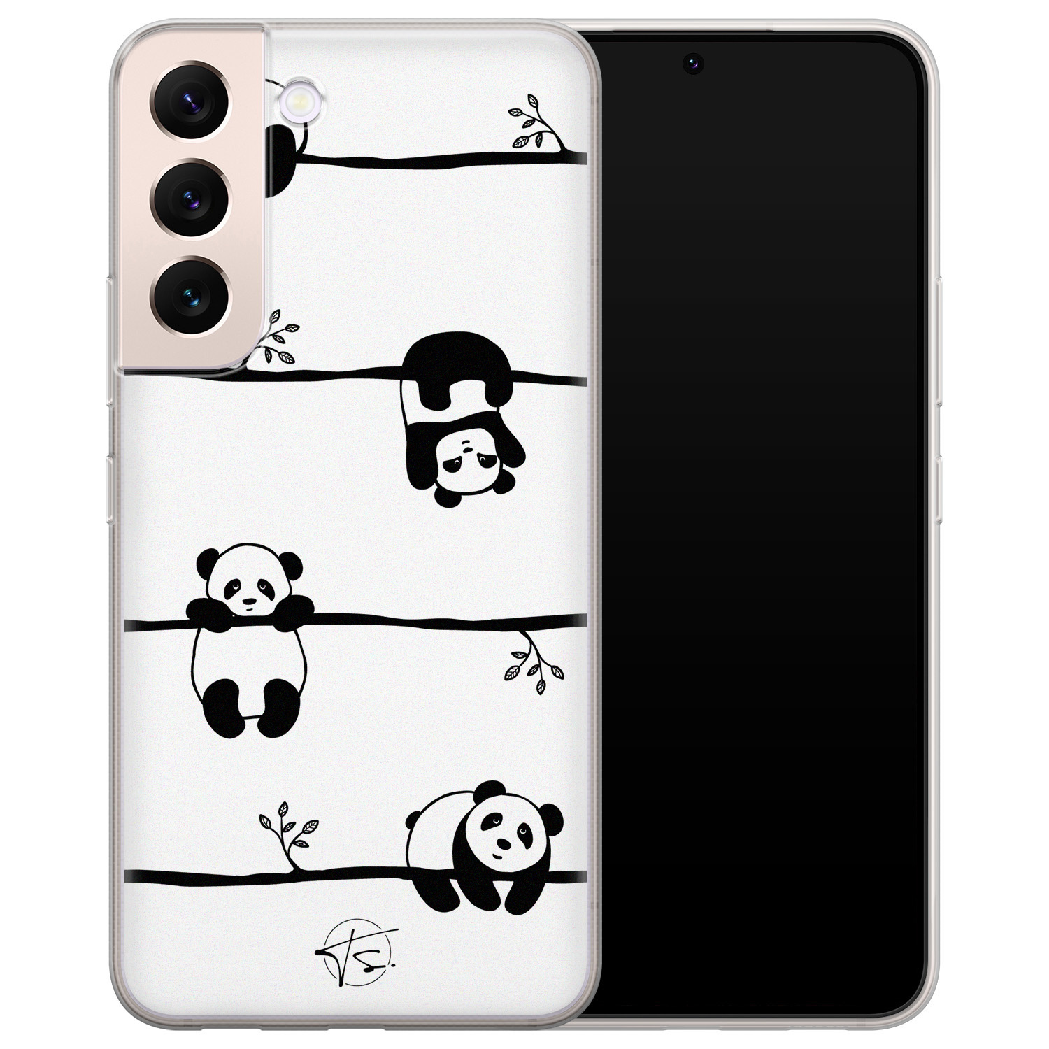 Telefoonhoesje Store Samsung Galaxy S22 Plus hoesje siliconen - Panda