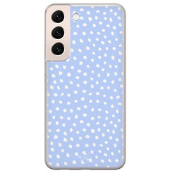 Telefoonhoesje Store Samsung Galaxy S22 Plus hoesje siliconen - Purple dots