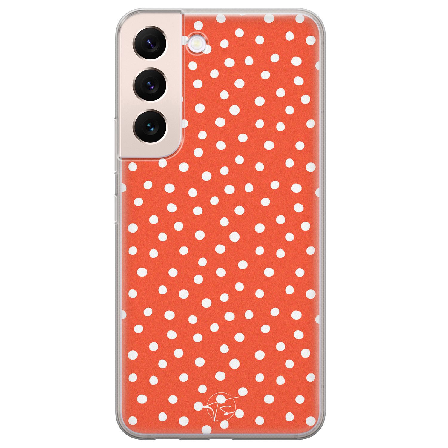 Telefoonhoesje Store Samsung Galaxy S22 Plus hoesje siliconen - Orange dots